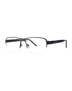 Jhane Barnes (Closeout) Molecular Eyeglasses Gunmetal 52mm