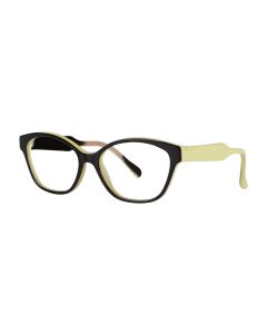 Vera Wang (Closeout) Odelle Eyeglasses Chocolate-Lemon 0mm