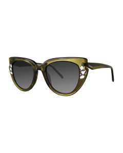 Vera Wang Crystal Sunglasses Olive 51mm