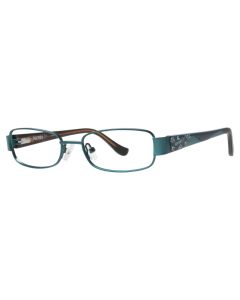 Kensie (Closeout) Wavy Eyeglasses Teal 47mm