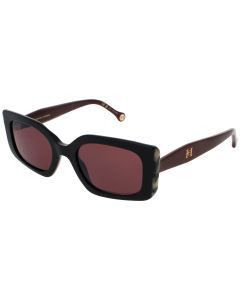 Carolina Herrera HER-0182/S-0GUU/U1 Sunglasses BLACK BURGUNDY 53mm
