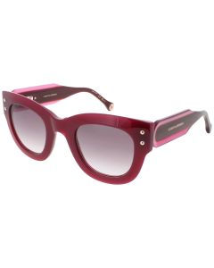 Carolina Herrera HER-0222/S-0QHO/DG Sunglasses CYCLAMEN PINK 47mm