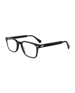 JOHN VARVATOS OPTICAL VJV433 Eyeglasses BLACK W/SILVER (0BLA) 50mm