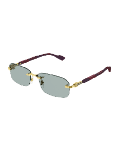 Gucci GG1221S Sunglasses 003 GOLD 56mm