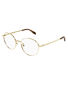 Alexander-McQueen AM0414O Eyeglasses 002 GOLD 51mm