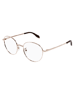 Alexander-McQueen AM0414O Eyeglasses 004 GOLD 51mm