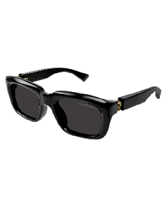 Alexander-McQueen AM0431S Sunglasses 001 BLACK 54mm