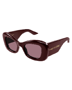 Alexander-McQueen AM0434S Sunglasses 006 BURGUNDY 50mm