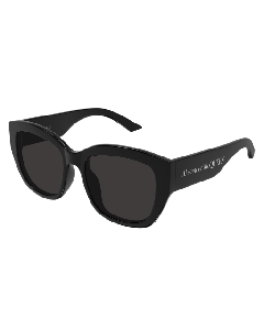 Alexander-McQueen AM0451SA Sunglasses 001 BLACK 55mm