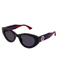 Gucci GG1862S Sunglasses 004 BLACK 52mm