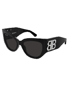 Balenciaga BB0322S Sunglasses 007 BLACK 55mm