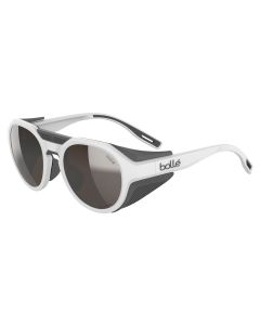 Bolle ASCENDER Sunglasses White Matte SOLACE4 Brown Gun cat 4 - 0008