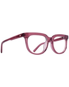 Spy BEWILDER OPTICAL 53 Eyeglasses Translucent Salmon Demo W/ Spy+ Lens Print