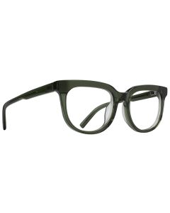 Spy BEWILDER OPTICAL 53 Eyeglasses Translucent Sage Green Demo W/ Spy+ Lens Print