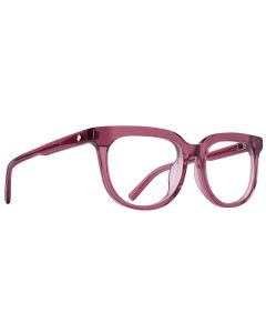 Spy BEWILDER OPTICAL 55 Eyeglasses Translucent Salmon Demo W/ Spy+ Lens Print