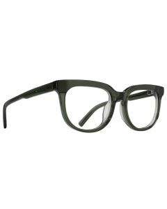 Spy BEWILDER OPTICAL 55 Eyeglasses Translucent Sage Green Demo W/ Spy+ Lens Print