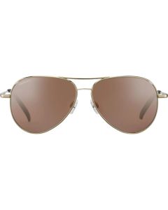 Serengeti CARRARA Sunglasses Shiny Bold Gold Mineral Polarized Drivers Gold Cat 3 to 3 59mm - 8546