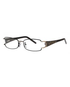 Caviar 1812 Eyeglasses (16) Brown with Clear Crystal Stones 52mm