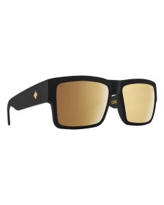 Spy CYRUS Sunglasses Soft Matte Black Happy Bronze with Gold Mirror