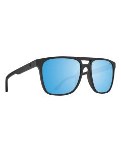 Spy CZAR Sunglasses Matte Black Happy Boost Polar with Ice Blue Mirror - 1891