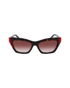 DKNY DK547S Sunglasses 237 Dark Tortoise/Red 55mm