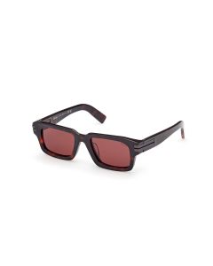 ZEGNA EZ0255 Sunglasses 45E - SHINY LIGHT BROWN / SHINY LIGHT BROWN 51mm