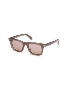 ZEGNA EZ0270 Sunglasses 20E - SHINY GREY / SHINY GREY 52mm