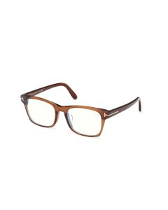 TOM FORD FT6150-D-B Eyeglasses 048 - SHINY DARK BROWN 55mm