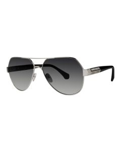 Goliath XI Sunglasses Silver w/ Grey Stone w/ Grey Lens 62mm Aviator