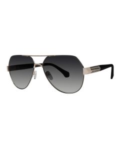 Goliath XI Sunglasses Black w/ Etna Stone & Grey Lens 62mm Aviator