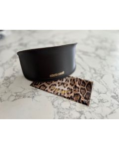 Roberto Cavalli Sunglasses Sun Glasses Eyeglasses Animal Print Clam Soft Case