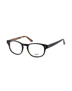 LEGRE LE170 Eyeglasses Black/ Science Pattern Back 50mm