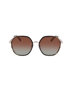 Longchamp LO163S Sunglasses 749 Rose Gold/Green Camou 58mm