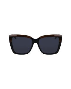 Ferragamo S SF1102S Sunglasses 217 Striped Brown/Black 58mm