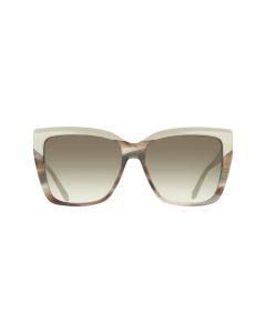 Ferragamo S SF1102S Sunglasses 251 Beige/Beige Striped Tortoise 58mm