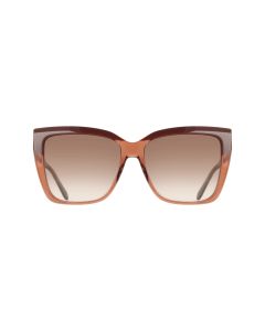 Ferragamo S SF1102S Sunglasses 619 Burgundy/Transparent Brown 58mm