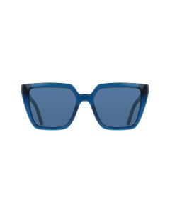 Ferragamo S SF2058SE Sunglasses 432 Transparent Blue 54mm